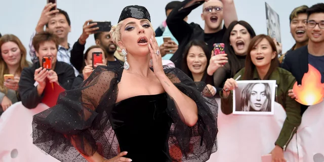 Lady Gaga on the red carpet