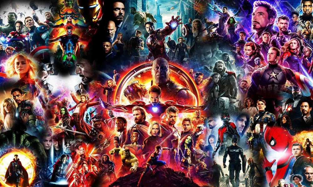 Collage of the Marvel Cinematic Universe film posters