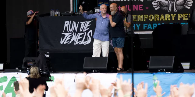 Corbyn at Glastonbury