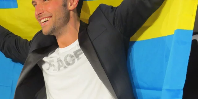 Måns Zelmerlöw happy after winning ESC in 2015