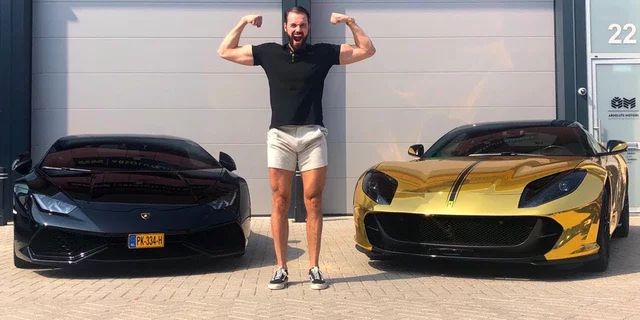 Joel Beukers, cars, ferrari, voor goud
