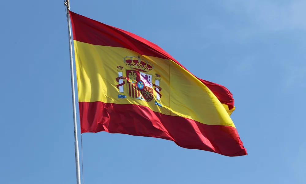 Waving the Spanish flag