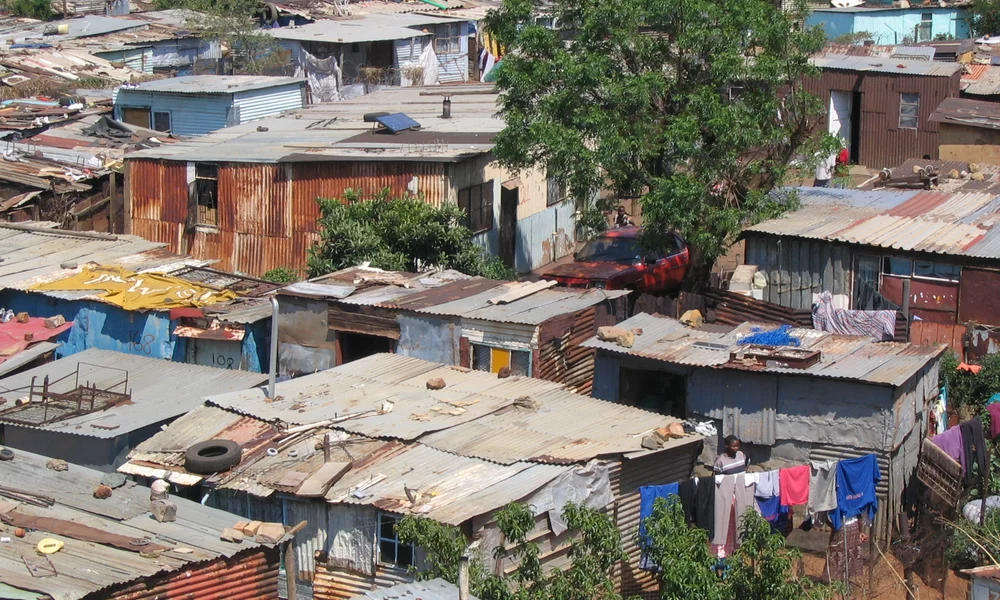 A shanty town in Soweto, South Africa