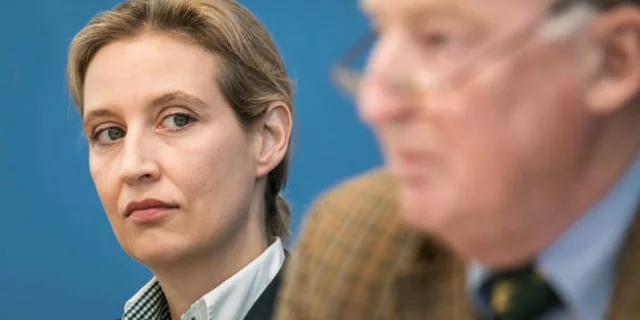AfD party leaders Alice Weidel and Alexander Gauland